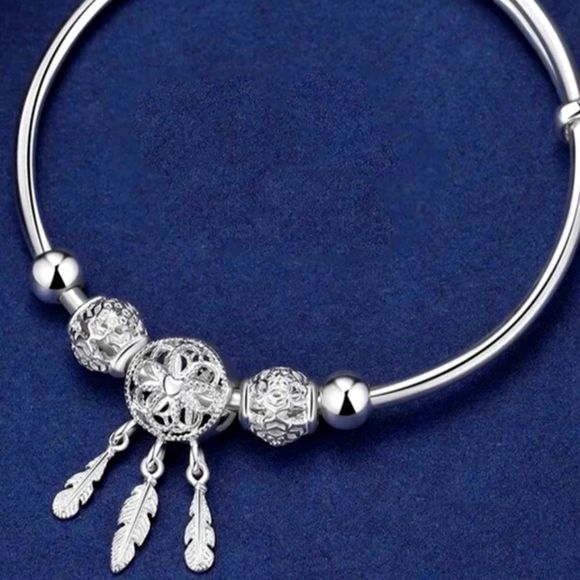 Sterling Silver Women's Tennis Bracelet - 99.9% Pure Silver - Picture 3 of 5